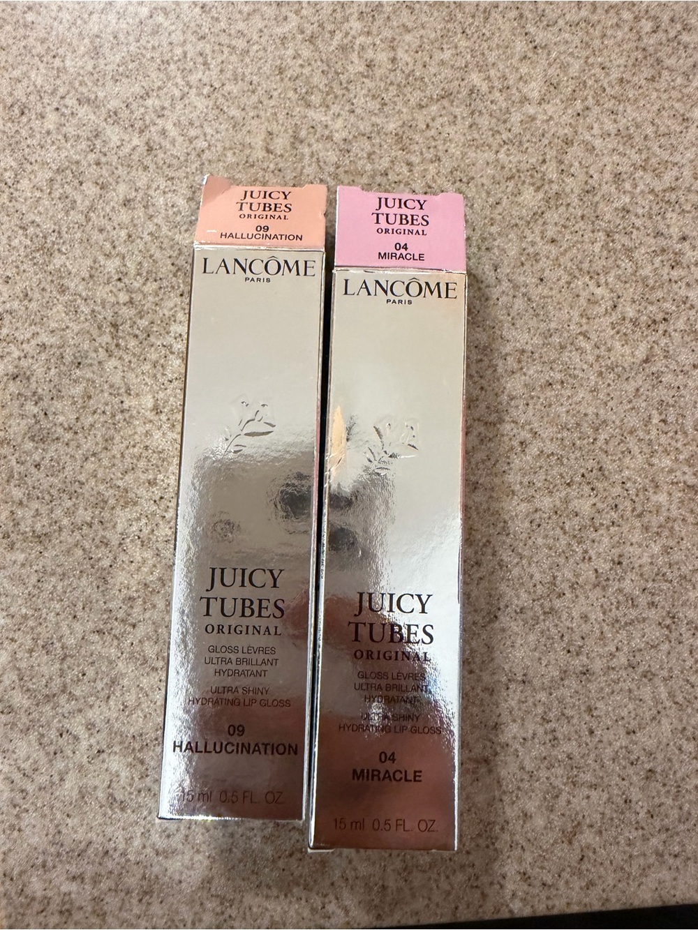 Juicy Tubes Original Lip Gloss - 04 Miracle & 09 Hallucination (Pink Shades)